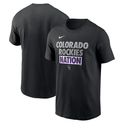 Nike Black Colorado Rockies Rally Rule T-shirt