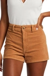 Billabong Free Fall Stretch Cotton Corduroy Shorts In Summer Spice