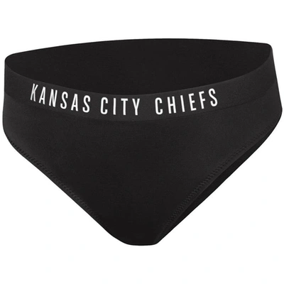 G-iii 4her By Carl Banks Black Kansas City Chiefs All-star Bikini Bottom