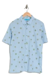 Tori Richard Orchard Cotton Button-up Shirt In Skyblue