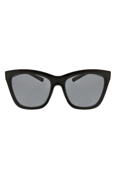 Hurley 56mm Polarized Square Sunglasses In Black