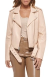 Levi's® Faux Leather Fashion Belted Moto Jacket In Frappe