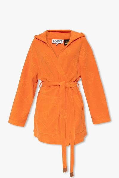 Loewe Anagram Jacquard Robe Coat In New