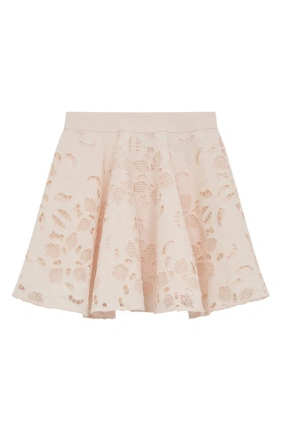Reiss Kids' Nella - Pink Senior Lace High Rise Mini Skirt, Uk 9-10 Yrs