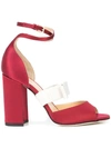 Chloe Gosselin Zuzu Contrast Strap Sandals - Red