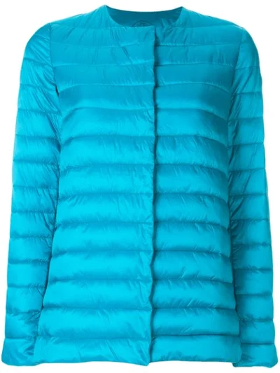 Save The Duck Quilted Padded Jacket In Blue