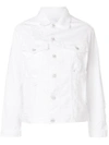 Dondup Button Denim Jacket - White
