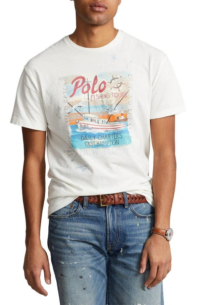 Polo Ralph Lauren Classic Fit Jersey Graphic Tee In Nevis