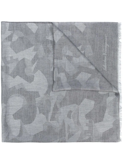 Ferragamo Camouflage Print Scarf