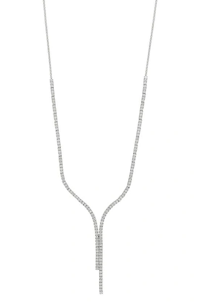 Bony Levy Bardot Diamond Y-necklace In 18k White Gold
