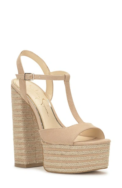 Jessica Simpson Ameeka Espadrille Platform Sandal In Almond