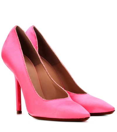 Vetements Satin Pumps In Pink