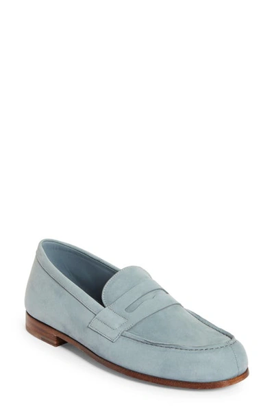 Jm Weston Le Moc' Loafer In Light Blue