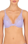 Natori Cherry Blossom Convertible Underwire Bra In Violet Tlp