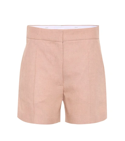 Joseph Windsor Linen-blend Shorts In Brown
