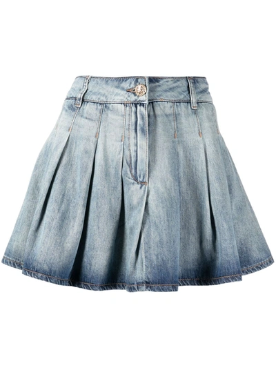 Chiara Ferragni Denim Mini Skirt In Blue
