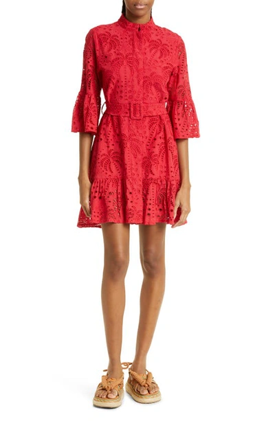 open lace back dress Farm Rio Palm Tree Dress main image 1