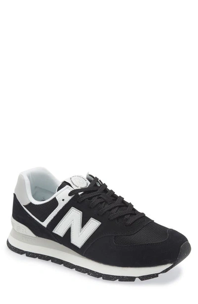 New Balance 574 Sneaker In Black/ White