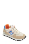 New Balance 574 Rugged Sneaker In Brown/ Royal Blue