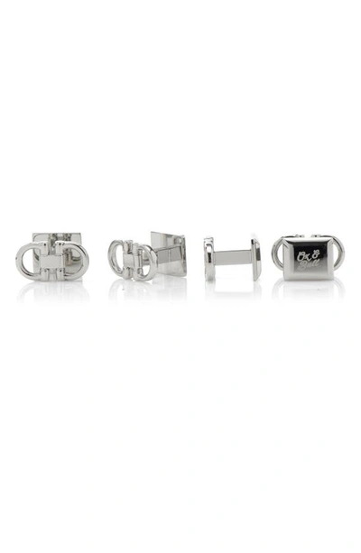 Cufflinks, Inc Horse Bit Shirt Studs In Silver