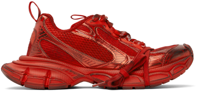 Balenciaga 3xl Mesh-panel Sneakers In Red