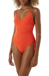 Melissa Odabash Havana One-piece Swimsuit In Orange