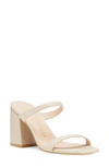 Stuart Weitzman Flareblock 85 Slide Sandal In Dune