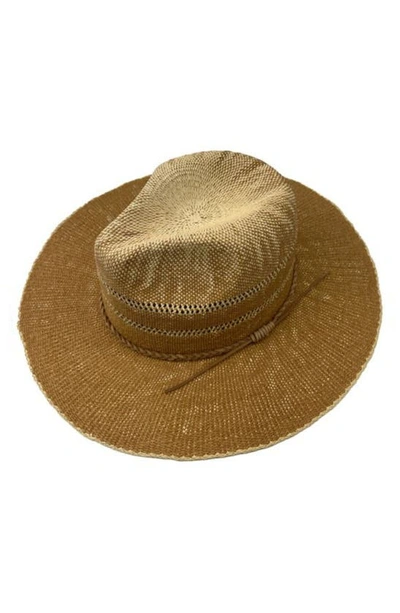 Marcus Adler Straw Panama Hat In Tan