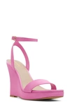 Aldo Nuala Curved Wedge Sandals In Pink