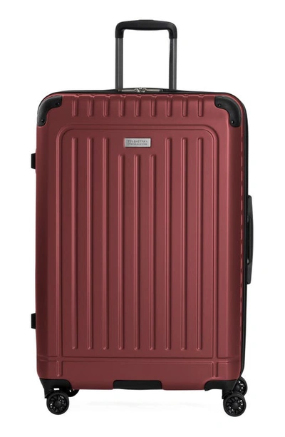 Ben Sherman Sunderland 28" Hardside Spinner Luggage In British Red