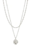 Kendra Scott Brielle Layered Necklace In Silver