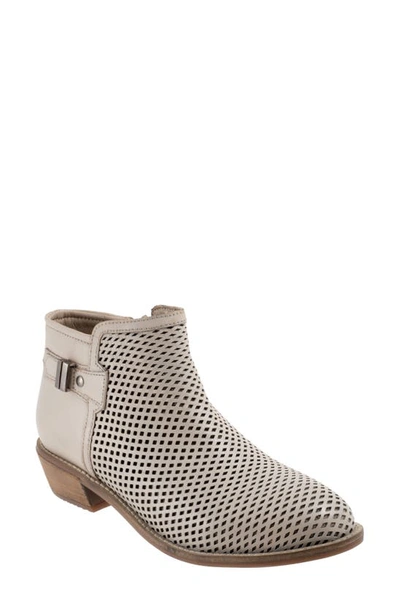 Softwalk Rimini Perforated Bootie In Stone