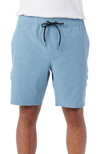 O'neill Reserve Drawstring Waist Shorts In Blue Shadow