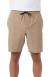 O'neill Reserve Drawstring Waist Shorts In Dark Khaki