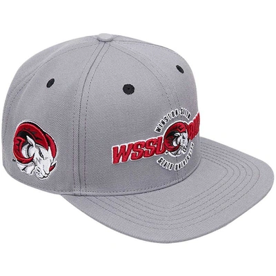 Pro Standard Grey Winston Salem Rams Evergreen Wssl Snapback Hat