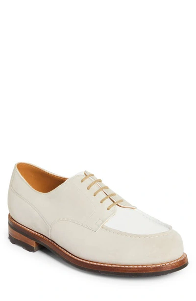 Jm Weston Golf Suede Derby In Beige