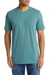 Travismathew The Crew Performance T-shirt In Heather Silver Pine