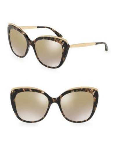 Dolce & Gabbana 57mm Cat Eye Sunglasses In Multi