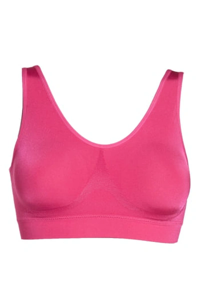 Wacoal B.smooth Wireless Padded Bralette In Pink Peacock