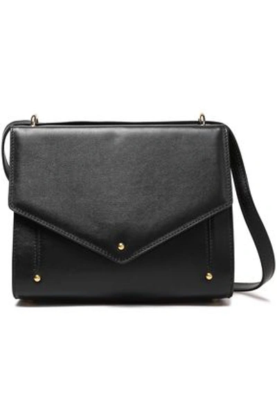 Sara Battaglia Color-block Leather Shoulder Bag In Black