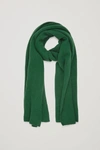 Cos Cashmere Scarf In Green