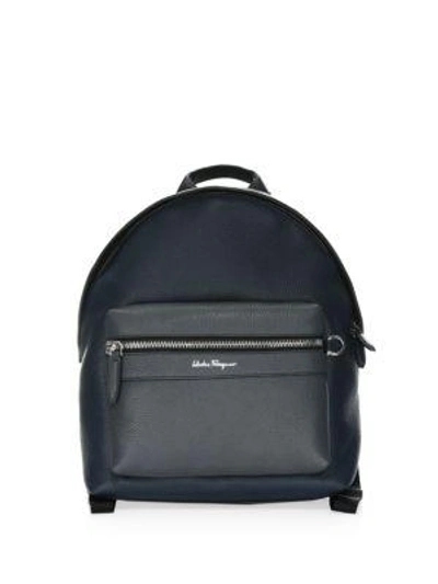 Ferragamo Firenze Colorblock Leather Backpack In Black Multi