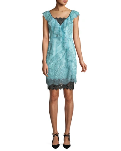 Nanette Lepore Lucious Illusion Lace Mini Dress