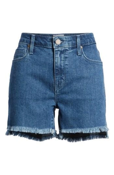 Parker Smith Step Hem Denim Shorts In Intuition