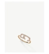 Messika Gigi Hadid Move Addiction 18ct Rose-gold Diamond Ring In Pink