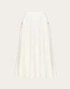 Valentino Crepe Couture Midi Skirt Woman Ivory 38