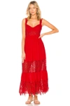 Free People Caught Your Eye Maxi Dress In Red