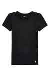 Polo Ralph Lauren Stretch Cotton T-shirt In Onyx