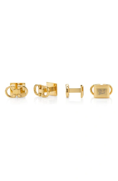 Cufflinks, Inc Horse Bit Shirt Studs In Gold