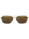 Dita Eyewear Flight Seven Aviator Sunglasses In Brown